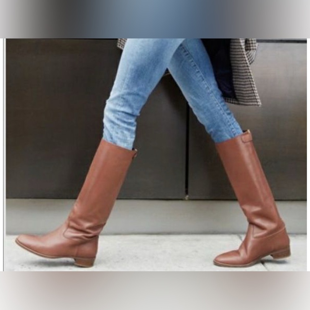 J.Crew Field Boots in Kindling brown sz8